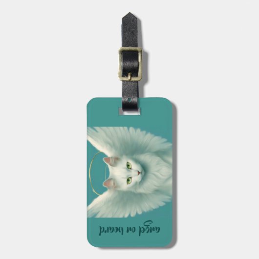 angelic cat ラゲッジタグ (正面縦)