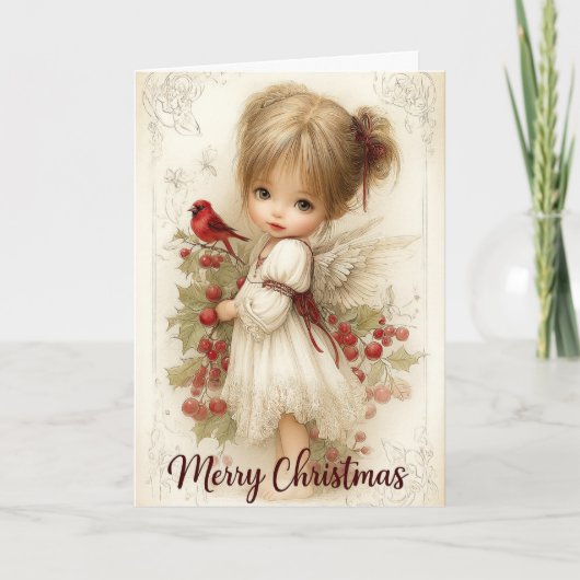 Angelic Christmas Greeting card カード (正面)
