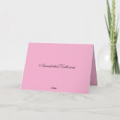 Angelic couple romance roses Valentines Day カード (裏面)