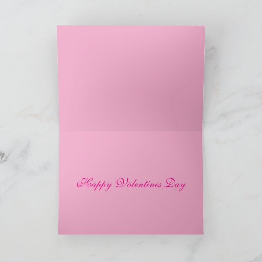 Angelic couple romance roses Valentines Day カード (内部)