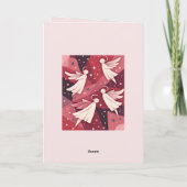 Angelic Figures Mid-Century Modern Kitschmas カード (裏面)