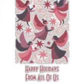 Angelic Figures Mid-Century Modern Kitschmas シール (正面)