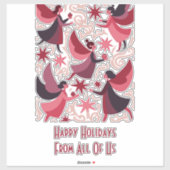 Angelic Figures Mid-Century Modern Kitschmas シール (シート)