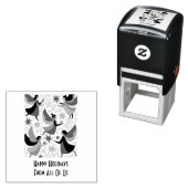 Angelic Figures Mid-Century Modern Kitschmas セルフインキングスタンプ (インサイチュ)