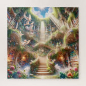 Angelic Library Stairway to Enlightenment ジグソーパズル (縦)