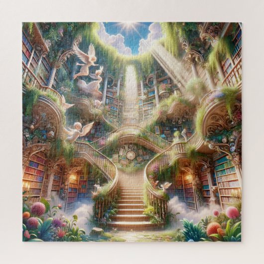 Angelic Library Stairway to Enlightenment ジグソーパズル (縦)
