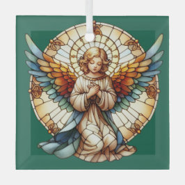 Angelic Stained Glass Reversible ガラスオーナメント