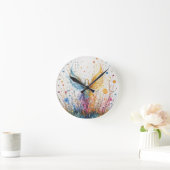 Angelical silhouette ラウンド壁時計 (ホーム)