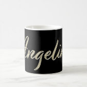 Angelina white gold Handwriting Tasse Kaffeetasse コーヒーマグカップ (中央)