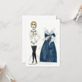 Angeliqueのペーパー人形 カード (正面/裏面インサイチュ)