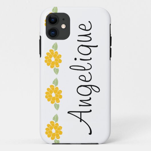 Angeliqueの一流の黄色い花 Case-Mate iPhoneケース (裏面)