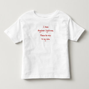 Angelmanシンドロームのワイシャツ トドラーTシャツ