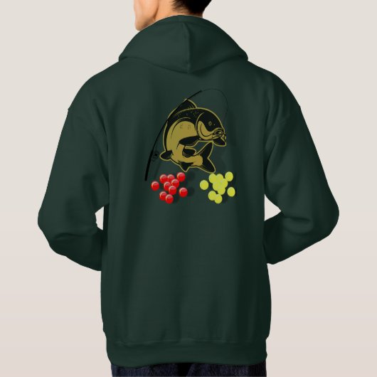 Angeln Karpfen パーカ (裏面)