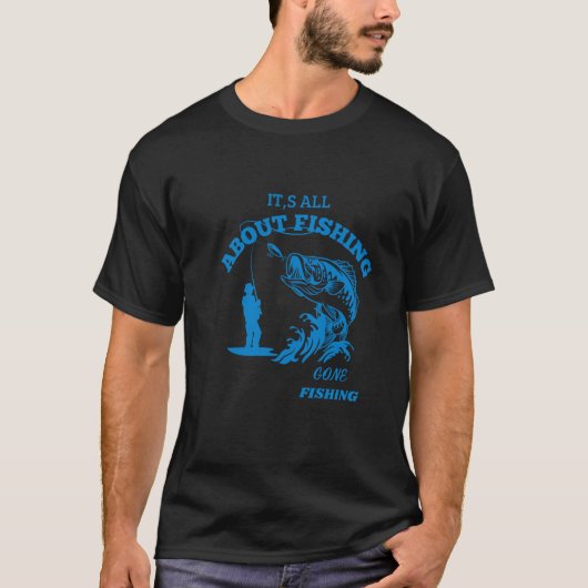 Angeln-Spruch Tシャツ (正面)