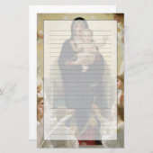 Angels 1900年が付いているヴァージン 便箋 (正面/裏面)