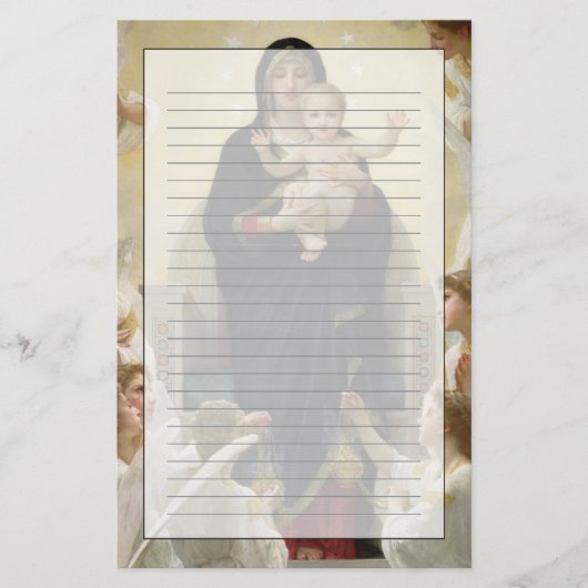 Angels 1900年が付いているヴァージン 便箋 (正面)