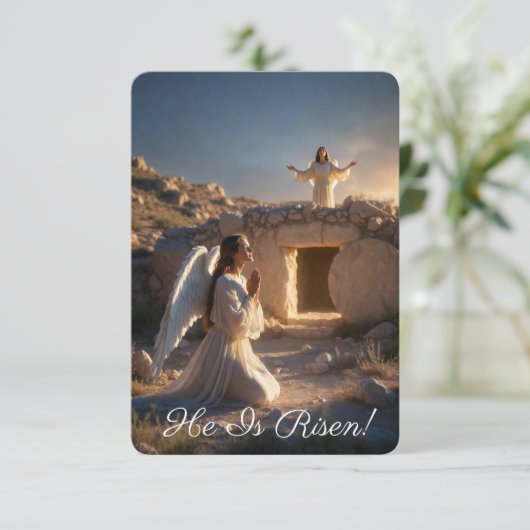  Angels Announcing Resurrection Image  Greetings カード (スタンド正面)