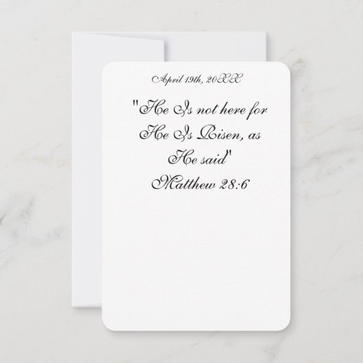  Angels Announcing Resurrection Image  Greetings カード (裏面)