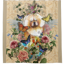 ANGELS BETWEEN US Chowシャワーカーテン シャワーカーテン