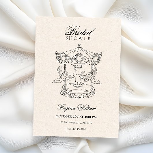 Angels bridal shower 招待状