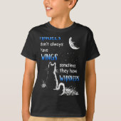 Angels Dont Always Have Wings They Have Whiskers  Tシャツ (正面)