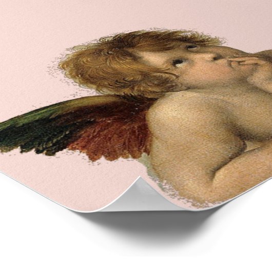 Angels Engel – Madonna Sixtina – Raphael – Raffael ポスター (角)