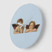 Angels Engel – Madonna Sixtina – Raphael – Raffael ラージ壁時計 (傾斜)