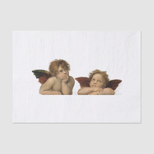Angels Engel – Madonna Sixtina – Raphael – Vintage 薄葉紙 (正面)