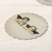 Angels Engel – shabby chic – Raphael – Vintage ペーパーコースター (アングル)