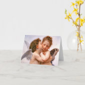 Angels First Kiss, Bouguereau カード (黄色い花)