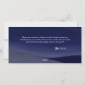 Angels From the Realms Christmas Photo Card シーズンカード (裏面)