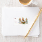 Angels in Manger Giftスタンプ ラベル (インサイチュ)