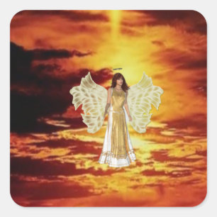 Angels in the Sky Stickers スクエアシール