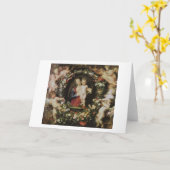 Angels Madonna and Child Rubens Fine Art カード (黄色い花)