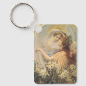 Angel's Message by George Swinstead,ヴィンテージ・アート キーホルダー (正面)