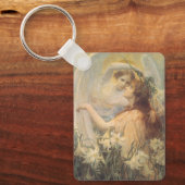 Angel's Message by George Swinstead,ヴィンテージ・アート キーホルダー (正面)