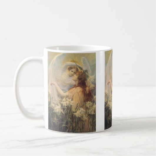 Angel's Message by George Swinstead,ヴィンテージ・アート コーヒーマグカップ (左)