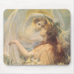 Angel's Message by George Swinstead,ヴィンテージ・アート マウスパッド