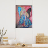 Angels Of Cancer Art By Christinaがんポスター ポスター (キッチン)