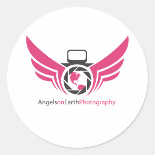Angels on Earth写真ロゴPink.pdf ラウンドシール