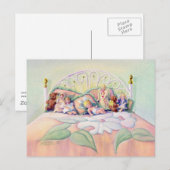 ANGELS ON MY BED BY SHARON SHARPE ポストカード (正面/裏面)