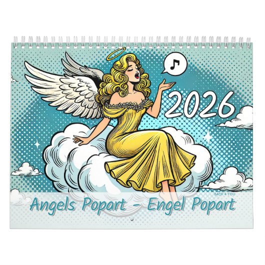 Angels Popart – Engel Popart 2026 カレンダー (カバー)