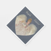 Angels Rejoice Traditional Blue Holiday スタンダードランチョンナプキン (角)