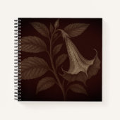 Angel's Trumpet Square Notebook ノートブック (正面)