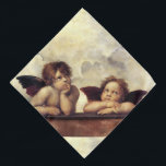 ANGELS / Winged Cherubs ,Clouds Raffaello Sanzio バンダナ<br><div class="desc">Painting from  Raffaello Sanzio , detail from an Italian Renaissance masterpiece Sistine Madonna  (c. 1512-1514).Painting from  Rafaello Sanzio , detail from an Italian Renaissance masterpiece (1483-1520).digital elaboration for better printing by Bulgan Lumini .</div>