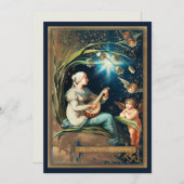 Angels Wishing Merry Christmas Holiday Card シーズンカード (正面/裏面)