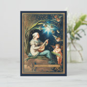 Angels Wishing Merry Christmas Holiday Card シーズンカード (スタンド正面)