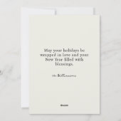 Angels Wishing Merry Christmas Holiday Card シーズンカード (裏面)