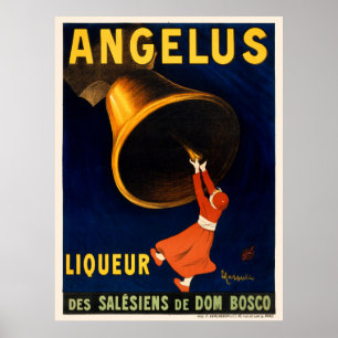 Angelus Liqueur France Vintage Poster 1907 ポスター