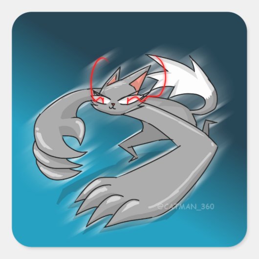 ANGER CAT スクエアシール (正面)